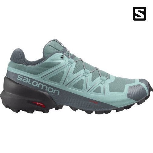 Turquoise Salomon Speedcross 5 Women's Trail Running Shoes | IE WC4853